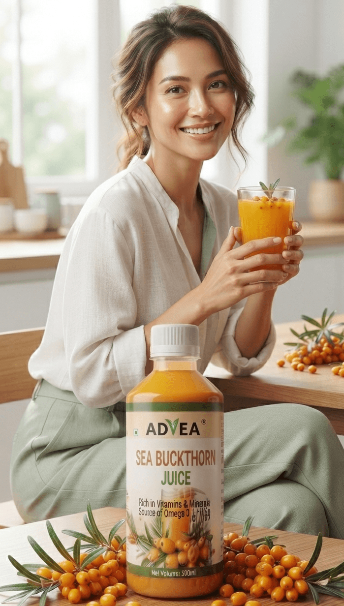 Pure Himalayan Sea Buckthorn Juice - WB Rich in Omega 7, Vitamin C & Antioxidants - 500ml - Image 2