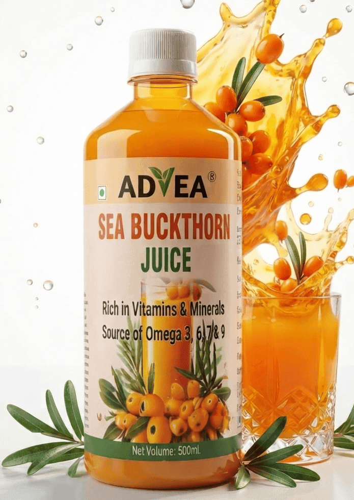 Pure Himalayan Sea Buckthorn Juice - WB Rich in Omega 7, Vitamin C & Antioxidants - 500ml