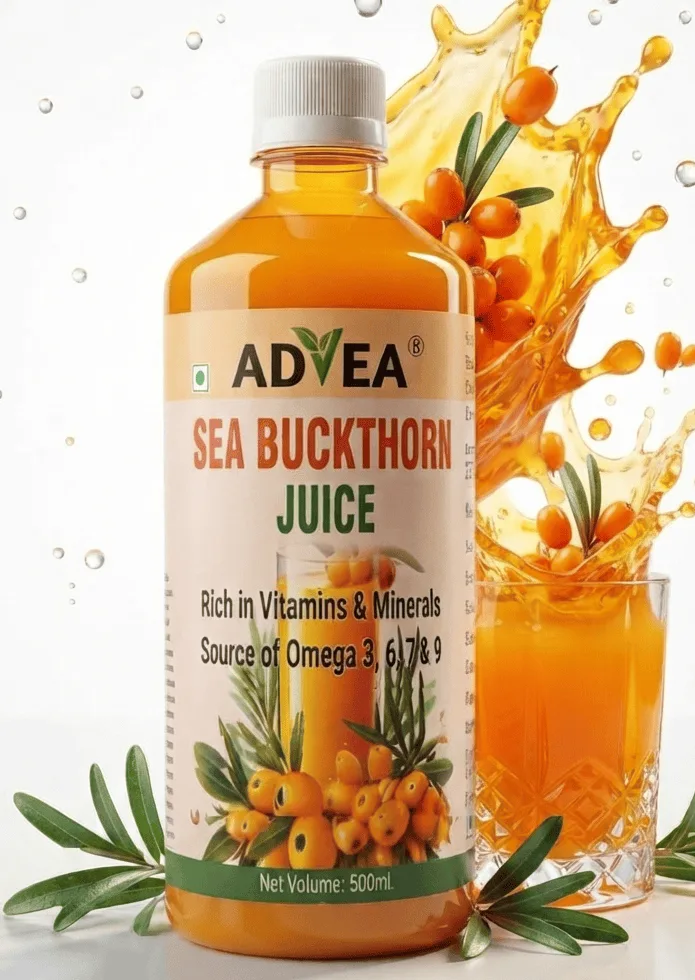 Pure Himalayan Sea Buckthorn Juice - WB Rich in Omega 7, Vitamin C & Antioxidants - 500ml